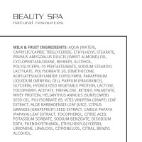 Moisturizing cream-fluid MILK & FRUIT for body, Beauty Spa 300 ml
