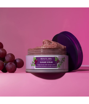 Кислотный скраб Винный пилинг рH 3,5 для лица и тела / Sugar scrub 200 мл
