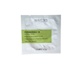 Regenerating night acid cream PURIDERMA 18, Beauty Spa, 5 * 3 ml