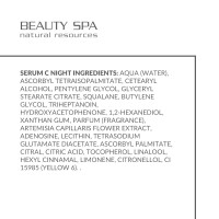 Revitalizing whitening SERUM C NIGHT, Beauty Spa 30 ML